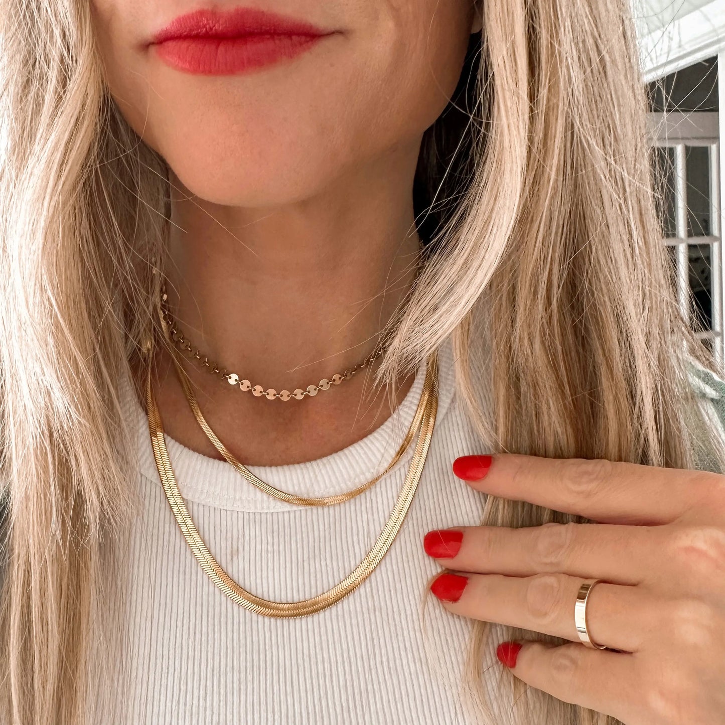 Herringbone Chain - thin Lise's Pieces