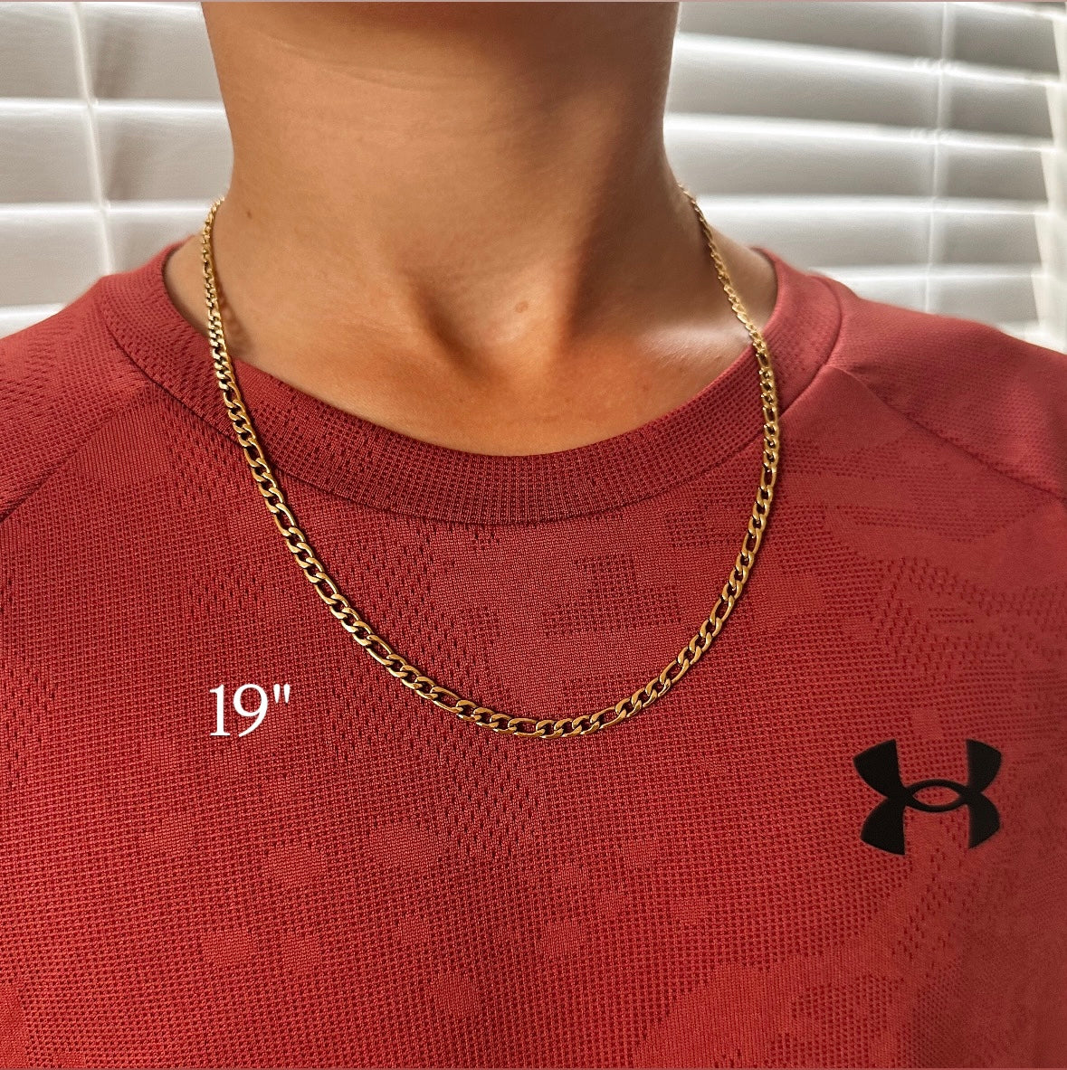 Boys (regular) Figaro Chain - gold or sterling silver