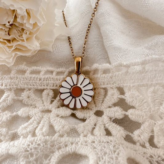 Teacher Bloom Necklace - hidden message Lise's Pieces