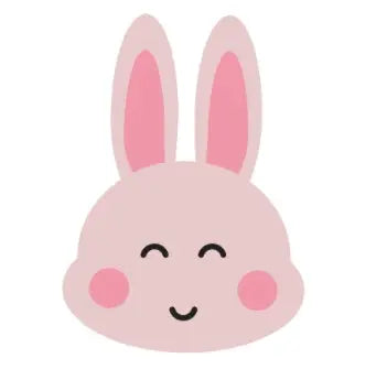 Blushing bunny hoop charms - Myzie collection Lise's Pieces