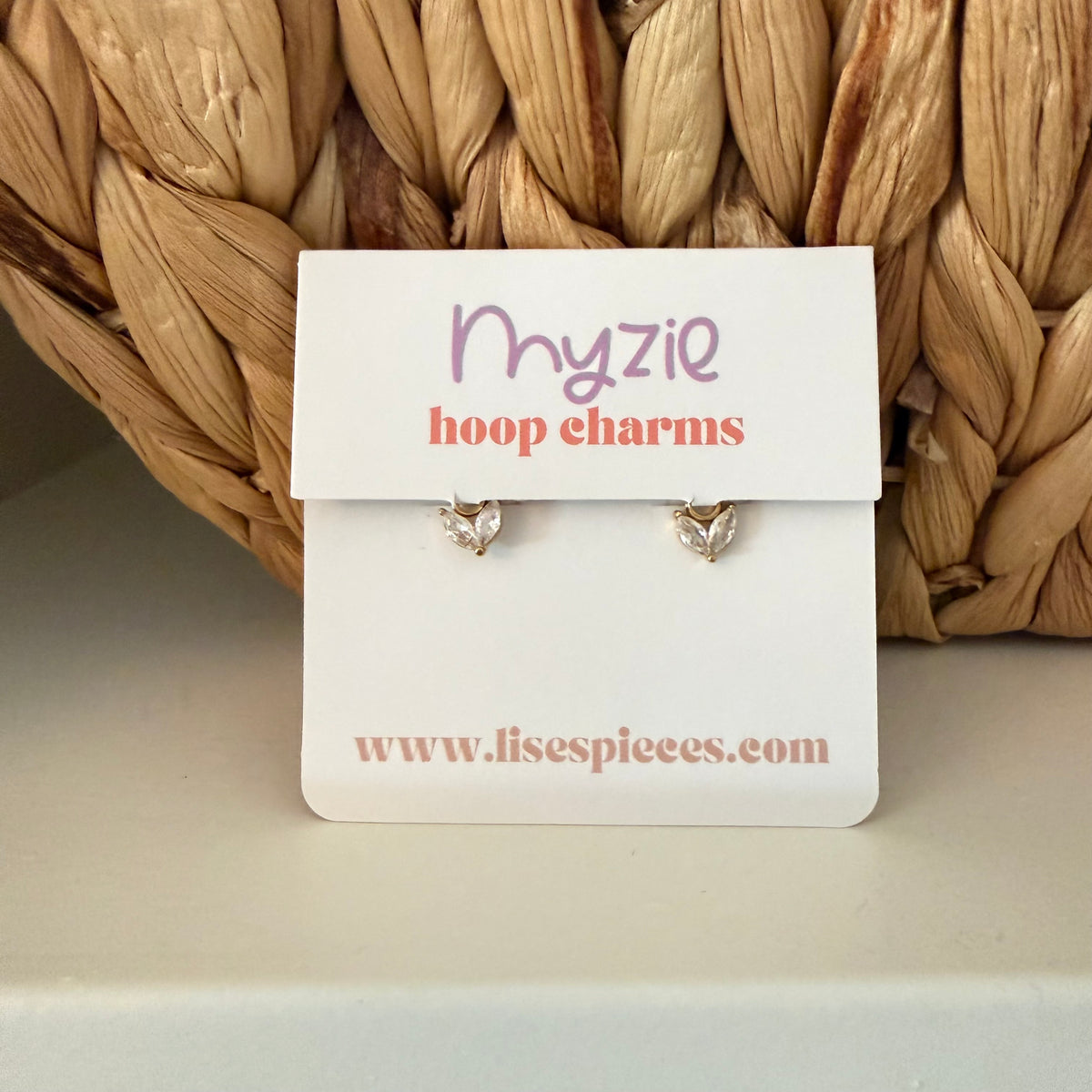 Crystal Leaf Charms - Myzie Collection Lise's Pieces