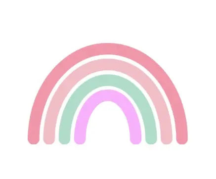 Pastel rainbow hoop charms - Myzie collection Lise's Pieces