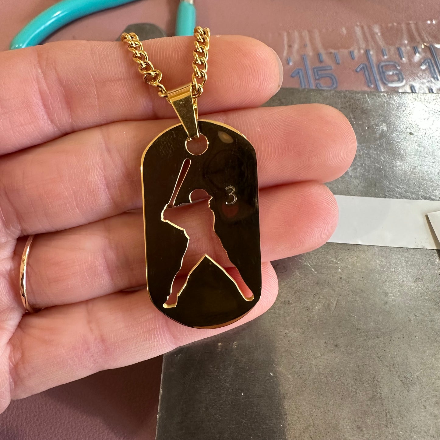 Baseball Necklace - plain (no number)