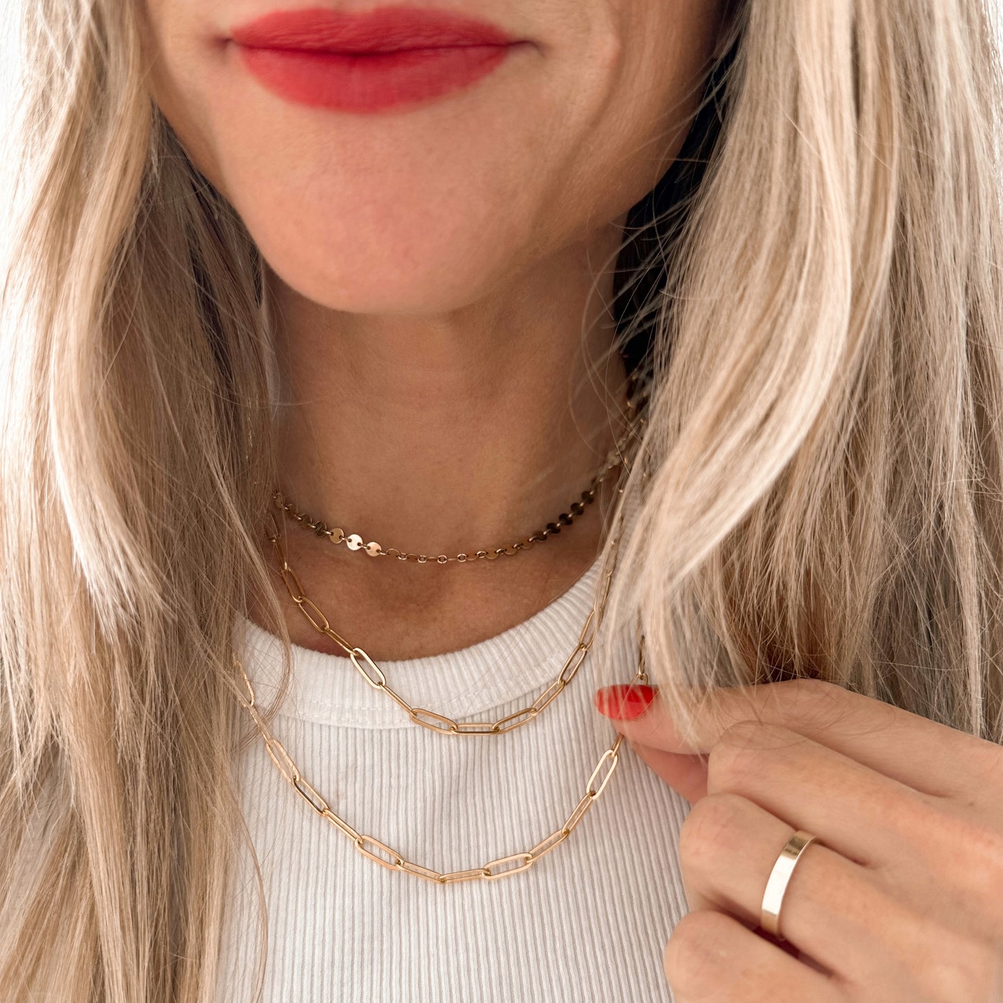 Oversized Paperclip necklace