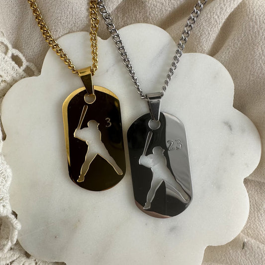 Baseball Necklace - plain (NO number)