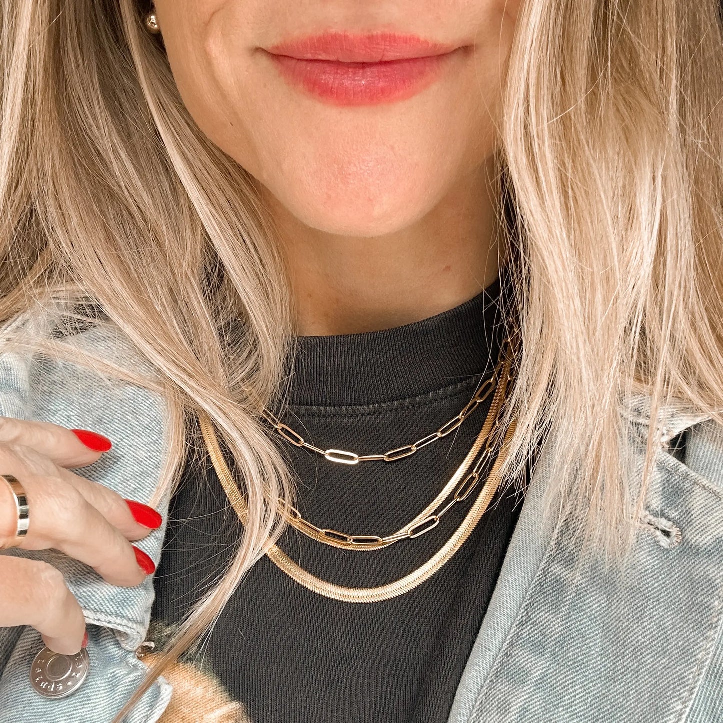 Herringbone Chain - thick Lise's Pieces