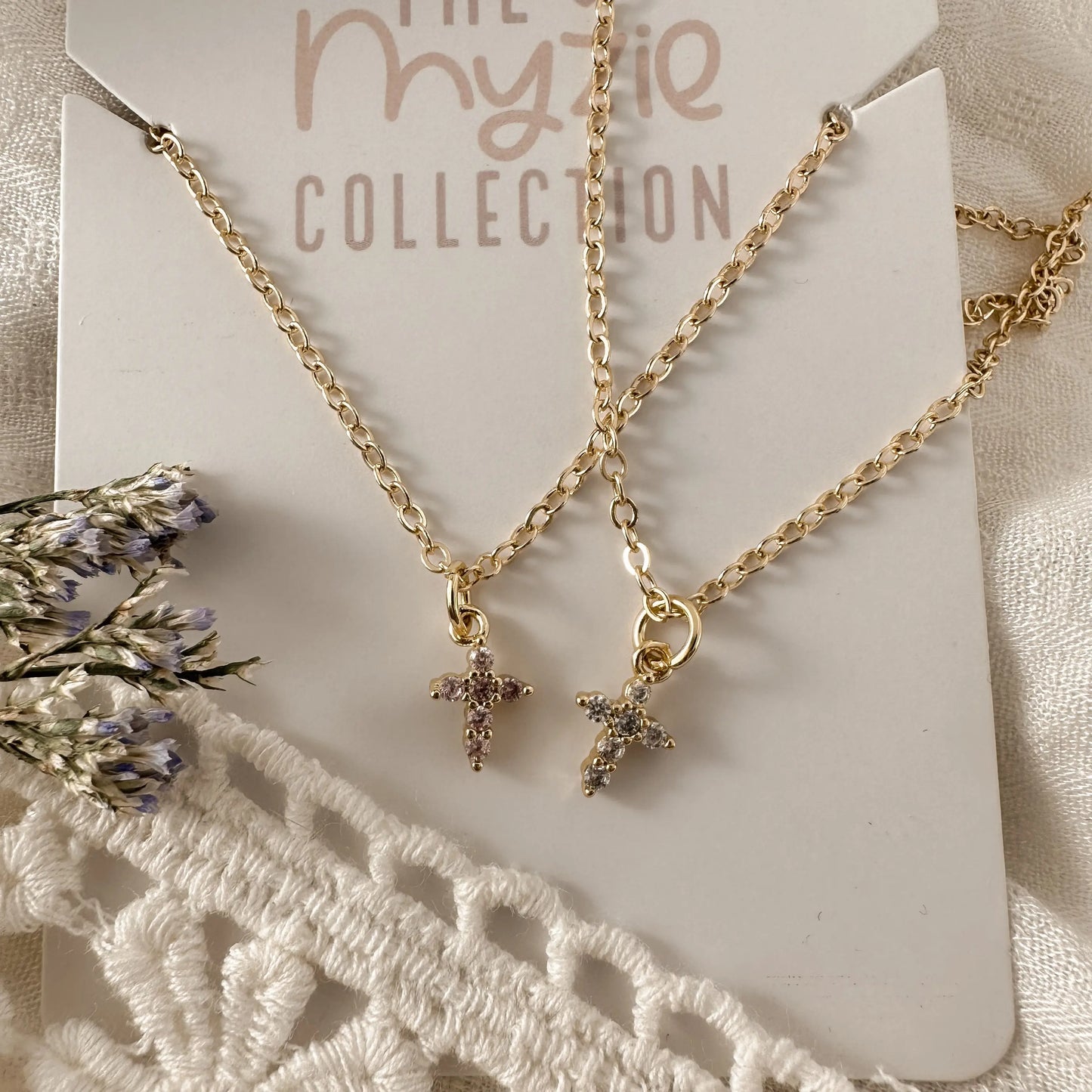 Mini crystal crosses - Myzie Collection Lise's Pieces
