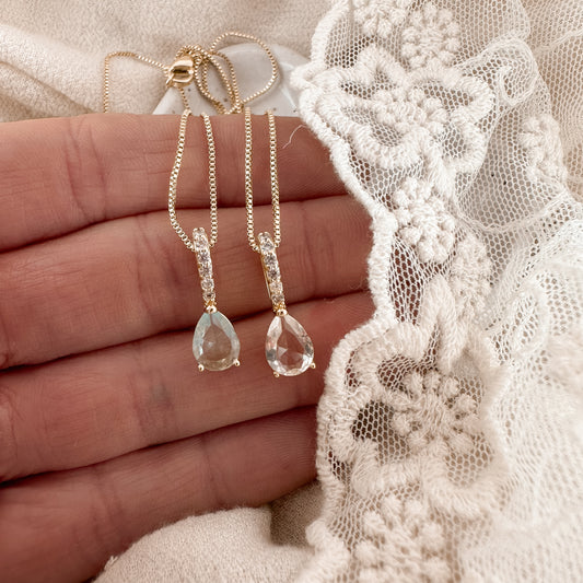 Crystal Drop Necklaces