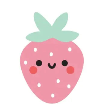 Sweet strawberry hoop charms - Myzie collection Lise's Pieces