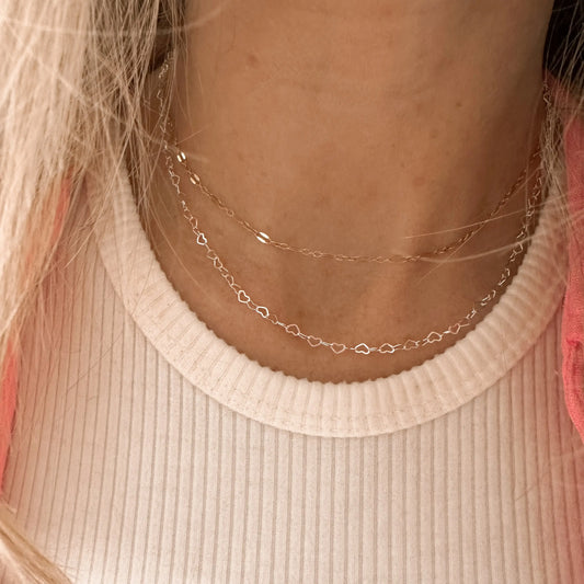 Open Heart Necklace - Sterling Lise's Pieces