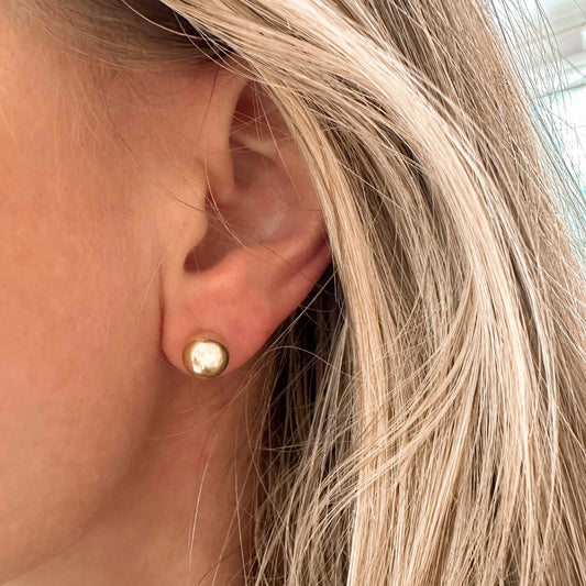 8mm gold ball studs Lise's Pieces