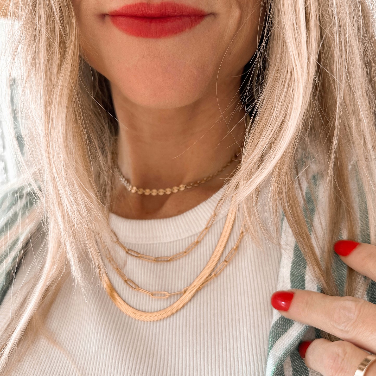 Oversized Paperclip necklace