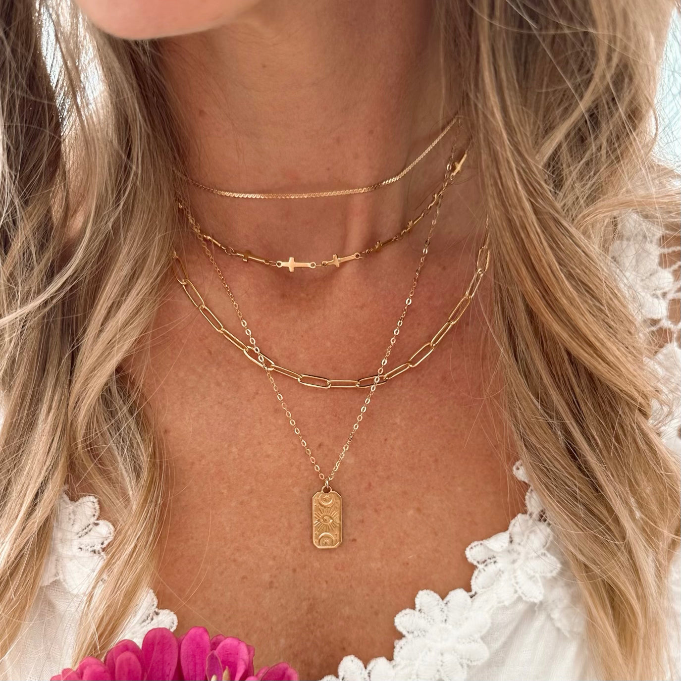 Oversized Paperclip necklace