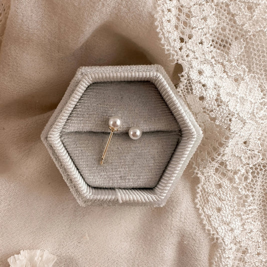 4mm pearl studs Lise's Pieces