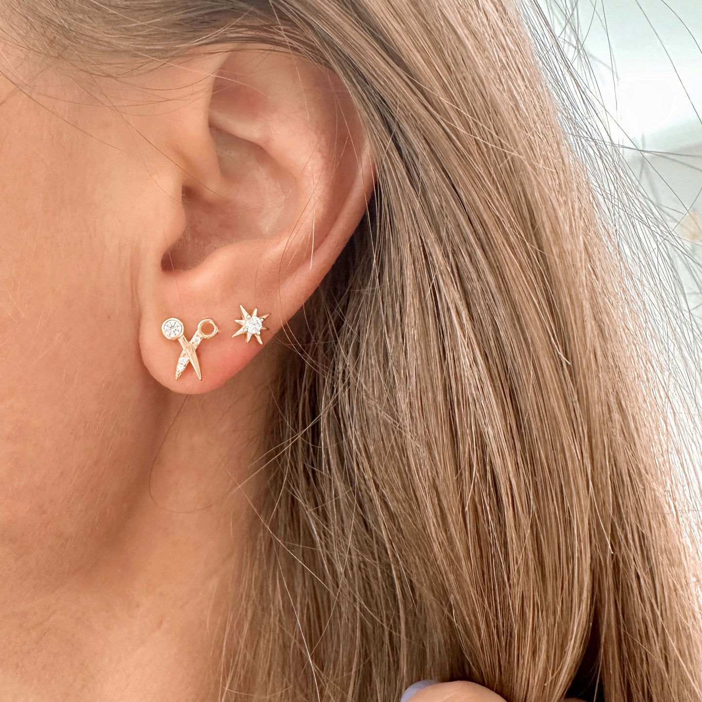 Starburst studs - gold
