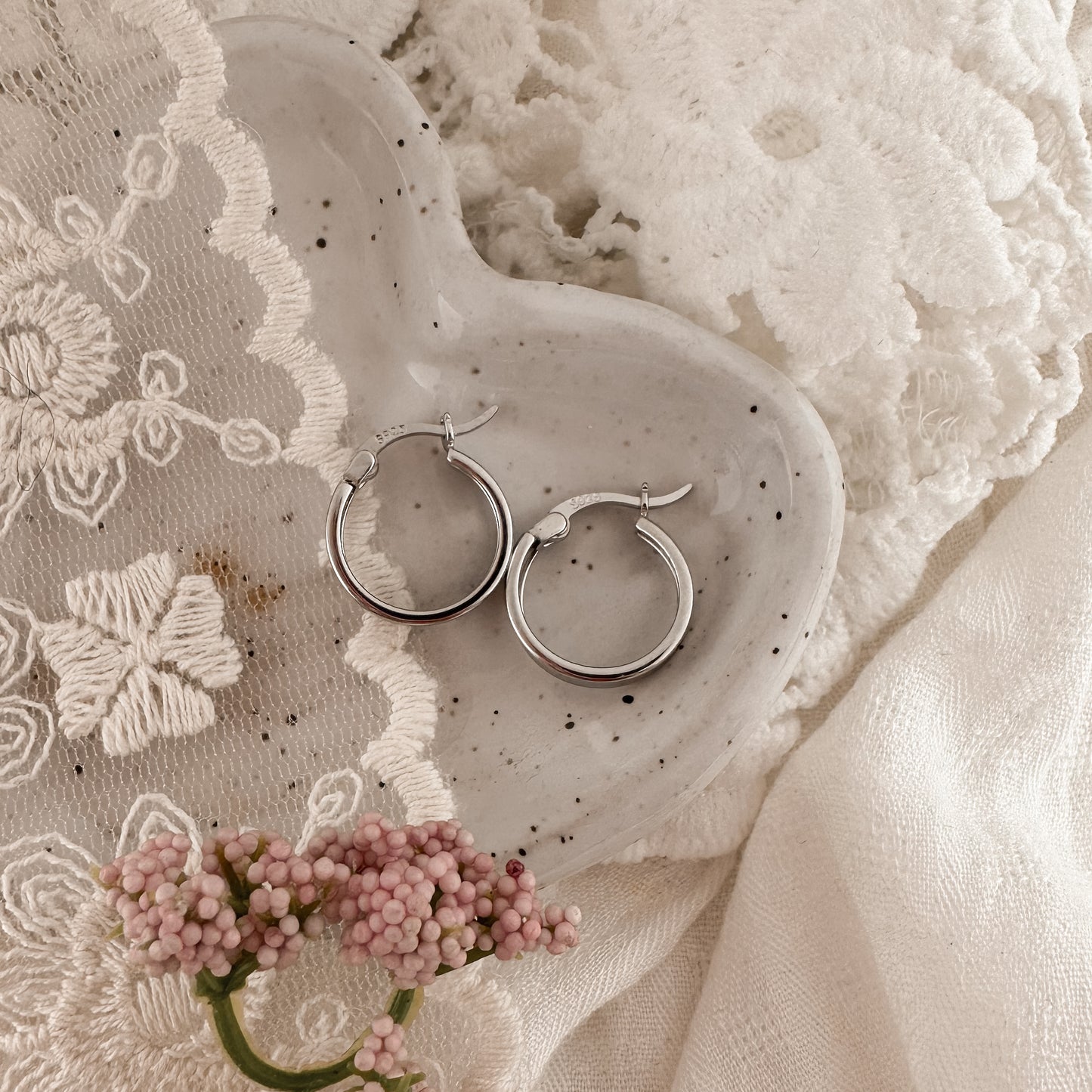 Ava Hoop - silver