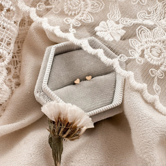 Tiny Heart Screwbacks Lise's Pieces