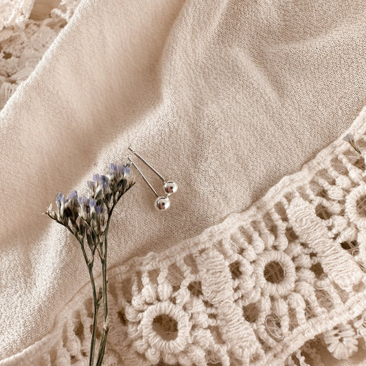 4mm sterling ball studs Lise's Pieces