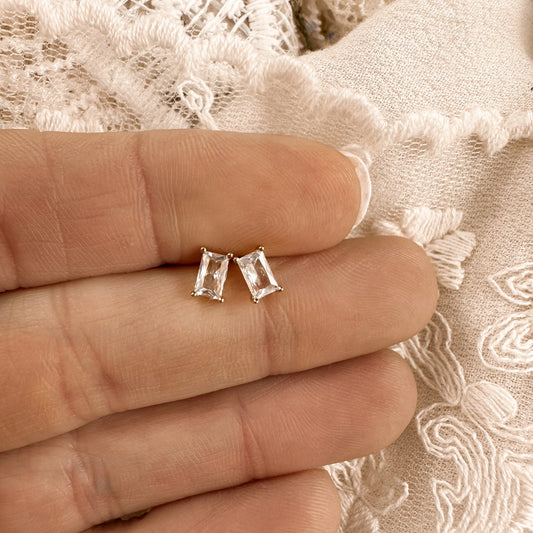 Mini Baguette studs Lise's Pieces