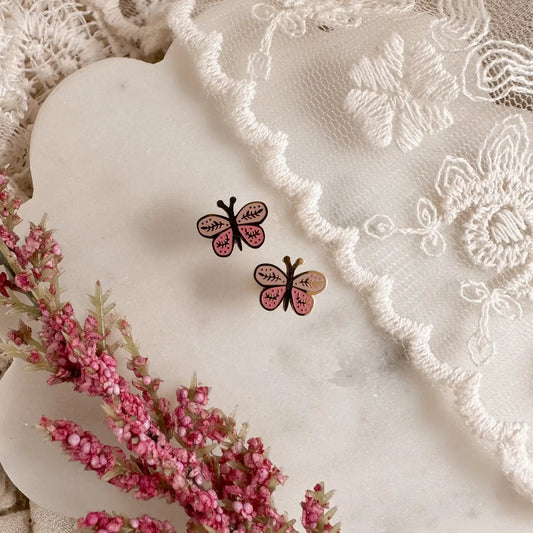 Bright butterfly screwbacks - Myzie collection Lise's Pieces