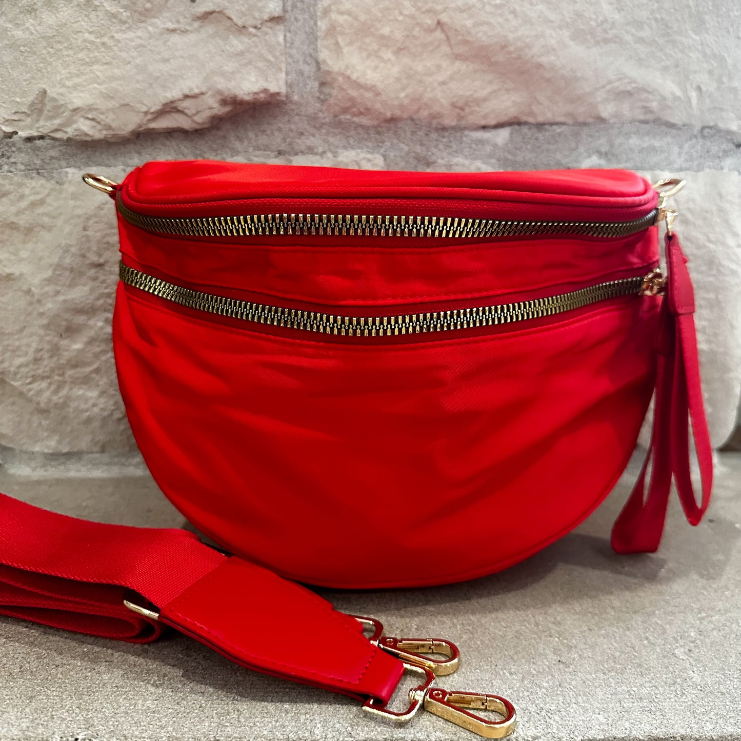 Oversized Crossbody - Bright Red