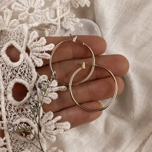 Classic French Hoops - 30mm Lise's Pieces