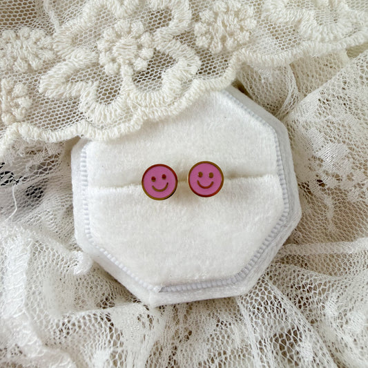 Smiley Face screwbacks Lise's Pieces