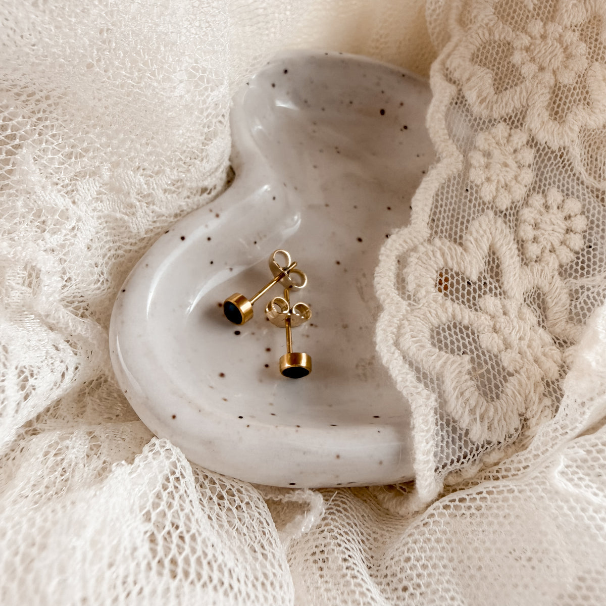 May birthstone studs Lise's Pieces
