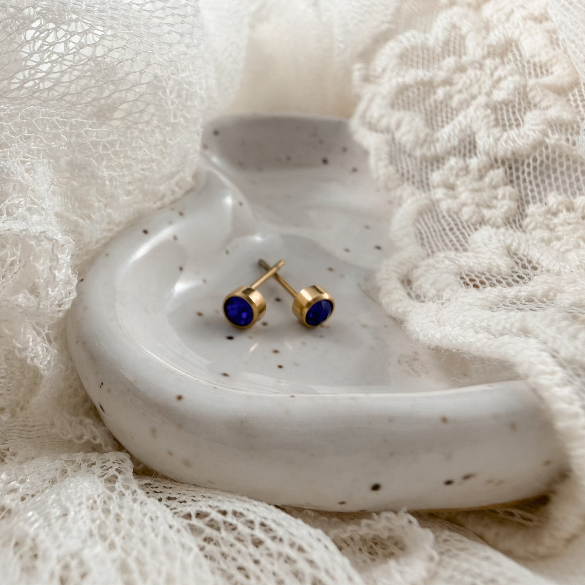 September birthstone studs Lise's Pieces