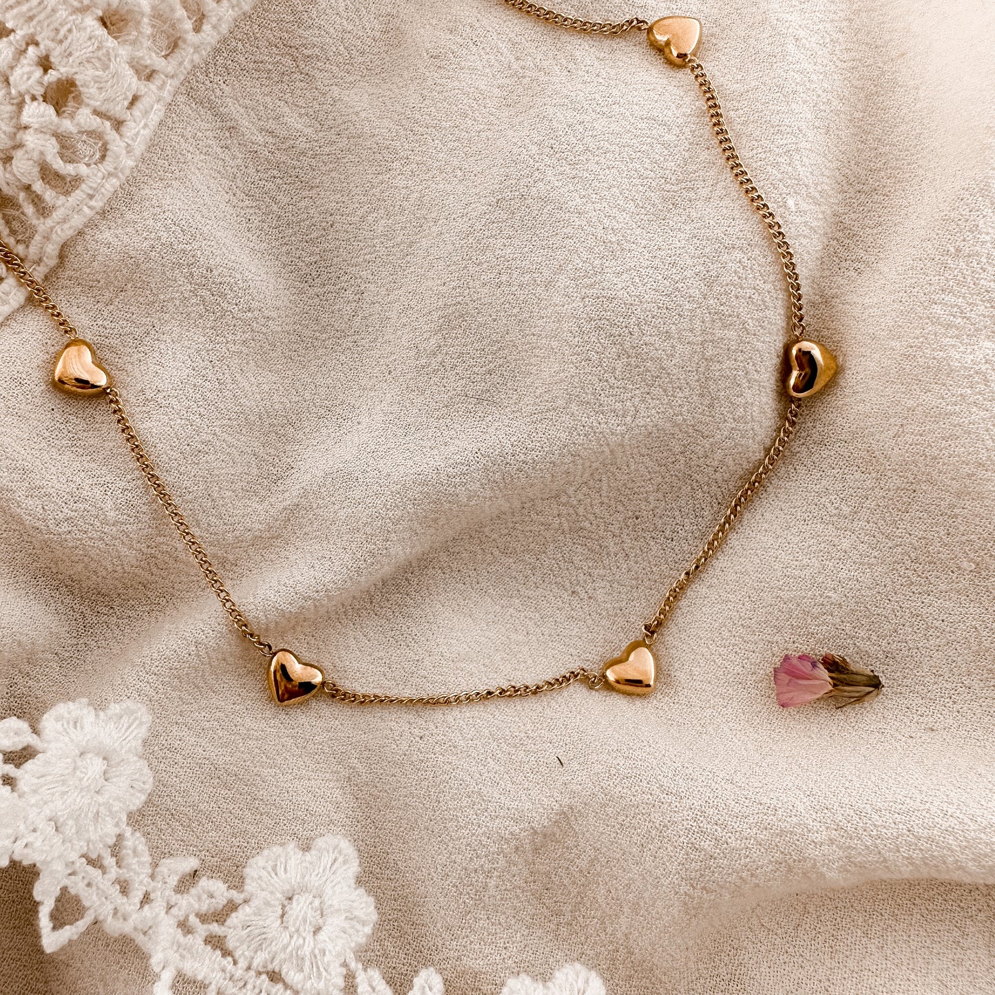 Heart adorned chain
