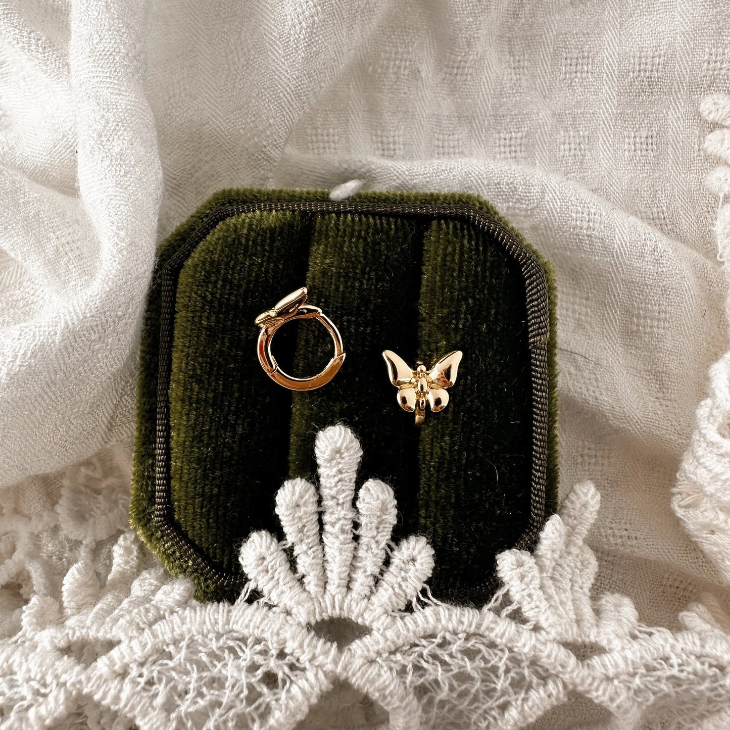 Golden Butterfly Huggies Lise's Pieces