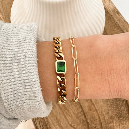 Emerald Gem Bracelet Lise's Pieces