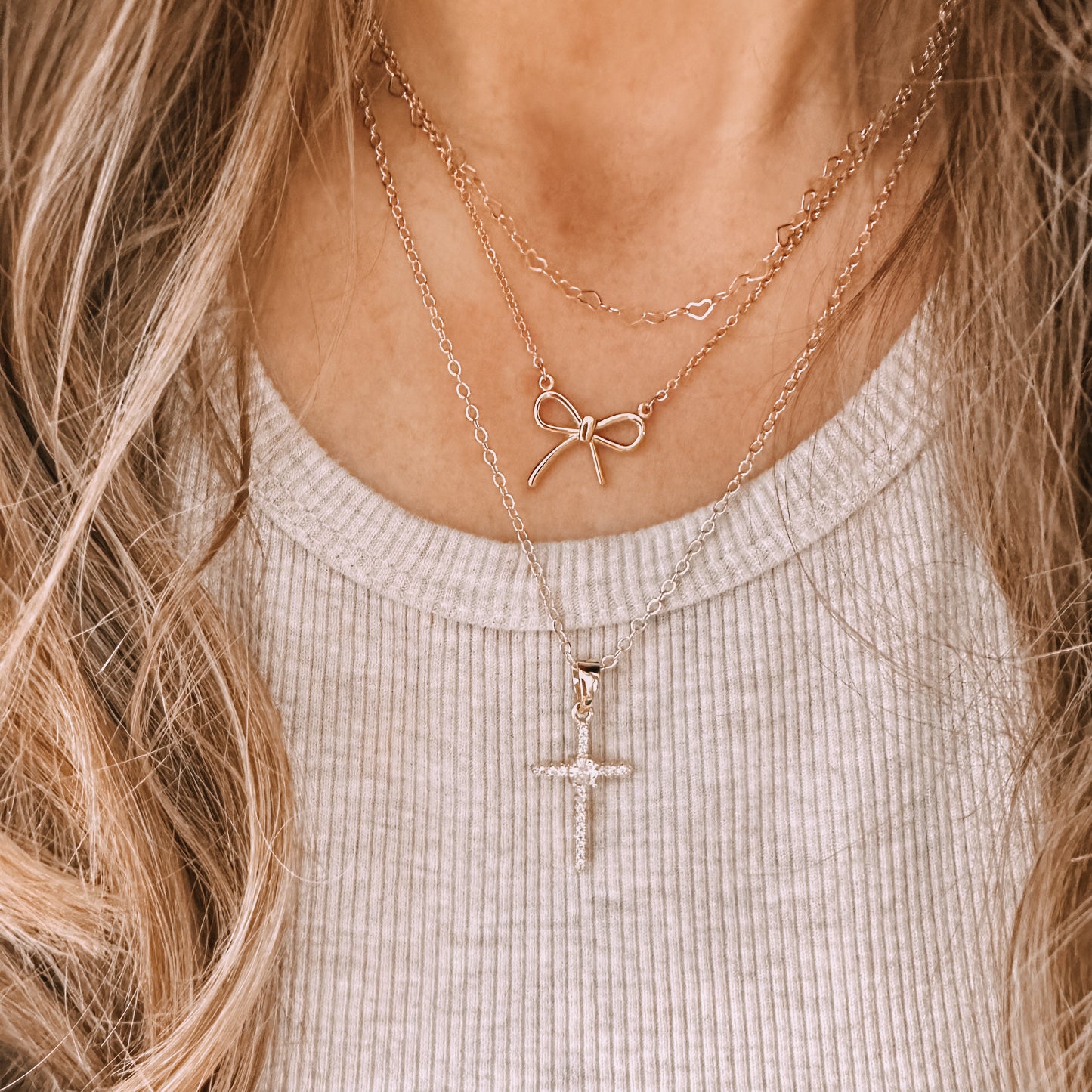 Crystal Cross Necklace