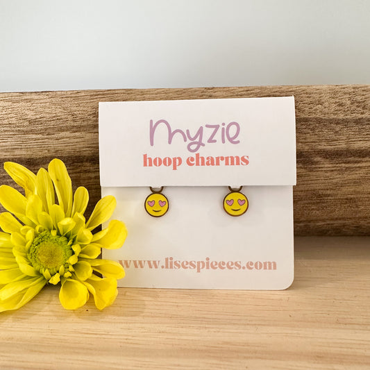 Yellow Heart Eye Charms - Myzie Collection Lise's Pieces