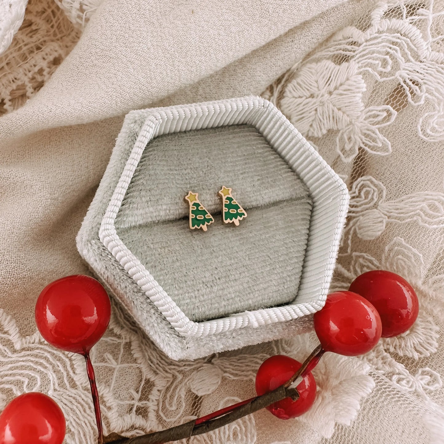 Christmas Tree Screwbacks - Myzie Collection Lise's Pieces