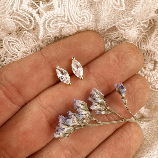 Crystal Marquise studs Lise's Pieces