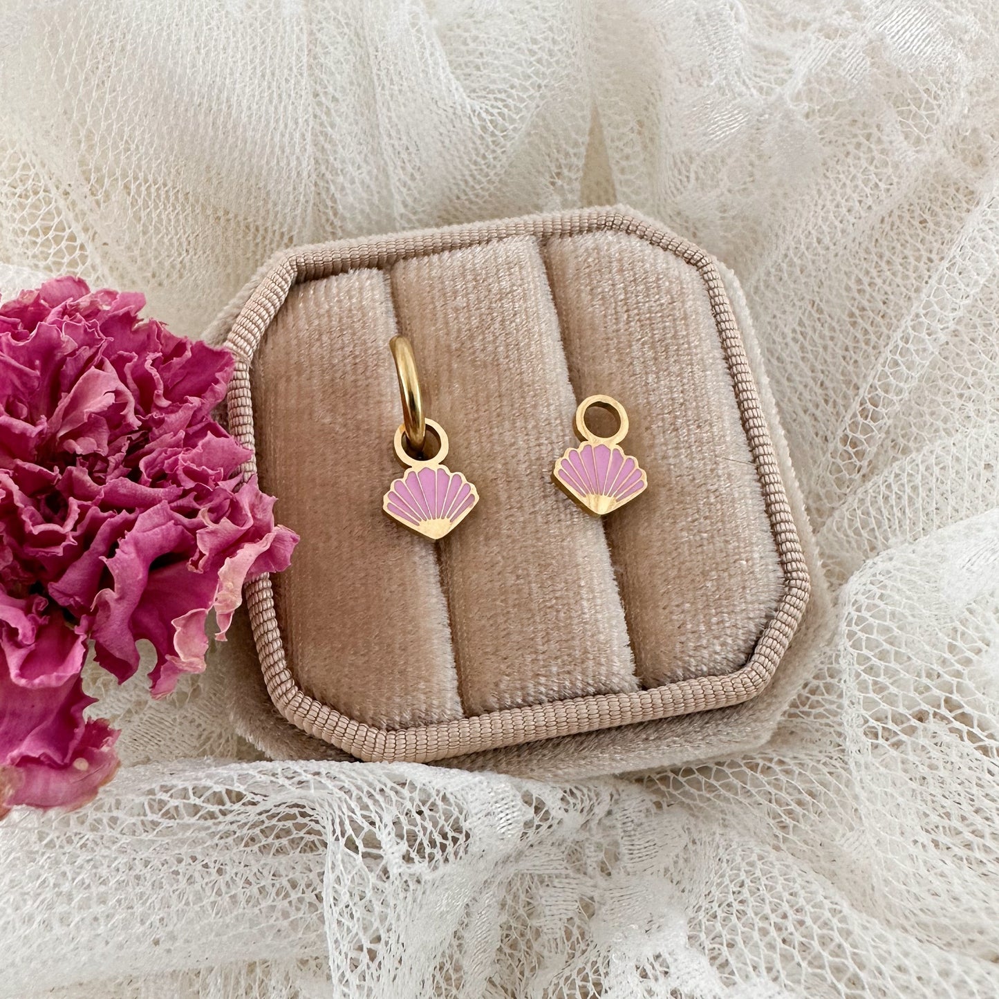 Pink Seashell Charms - Myzie Collection Lise's Pieces