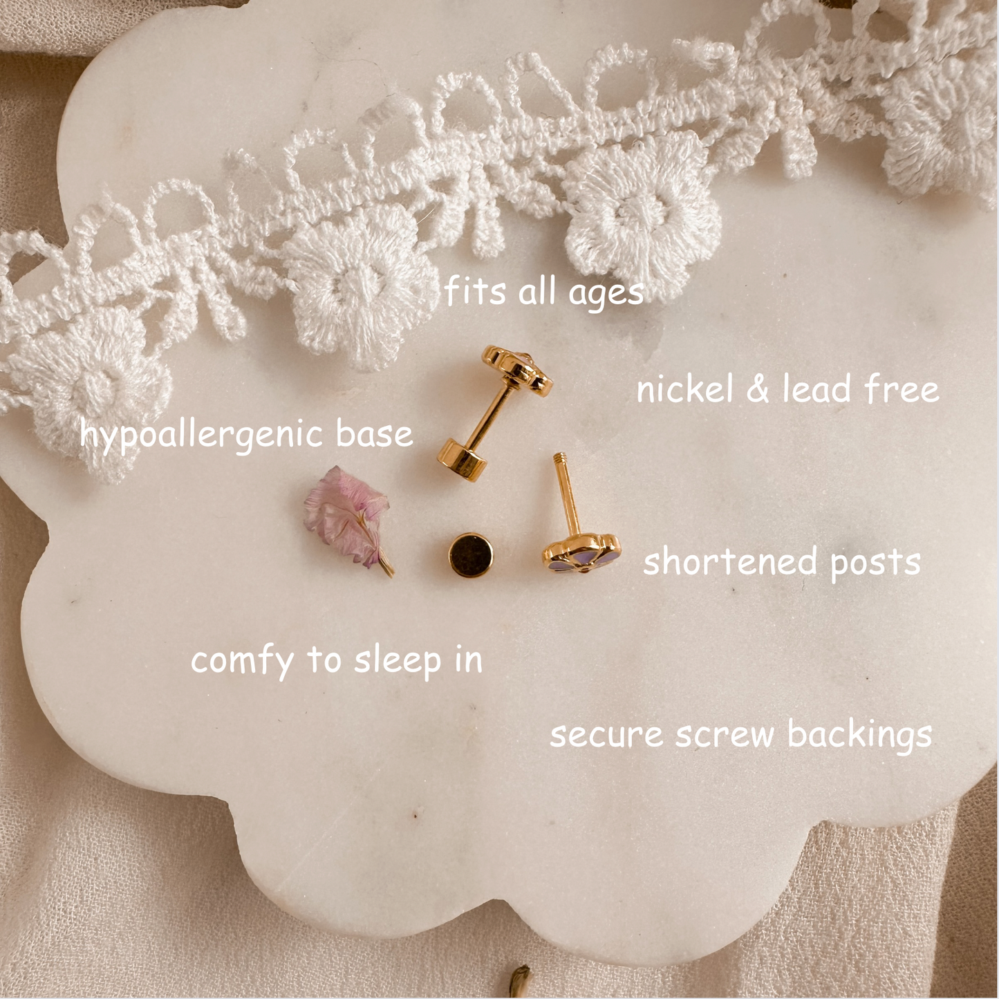 Santa screwbacks - Myzie Collection