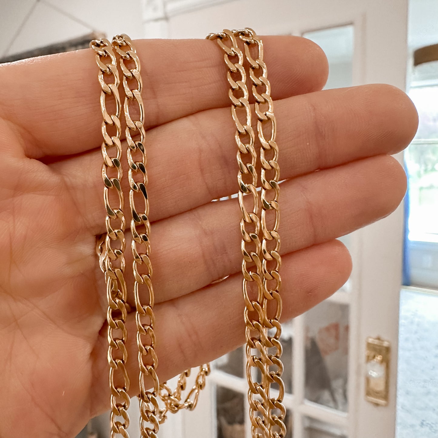 Boys (regular) Figaro Chain - gold or sterling silver