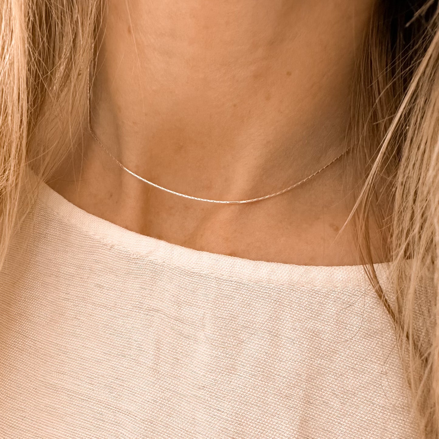 Dainty Ivy chain - silver