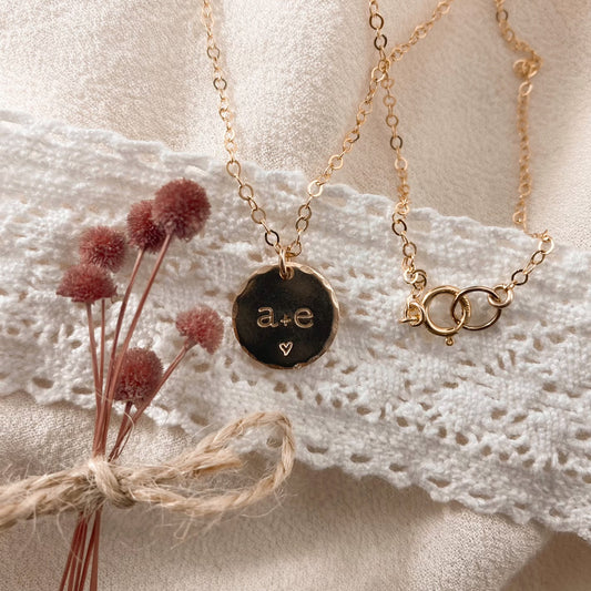 Custom sweetheart necklace - gold