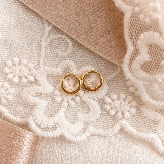 baby snap huggies - 6mm gold