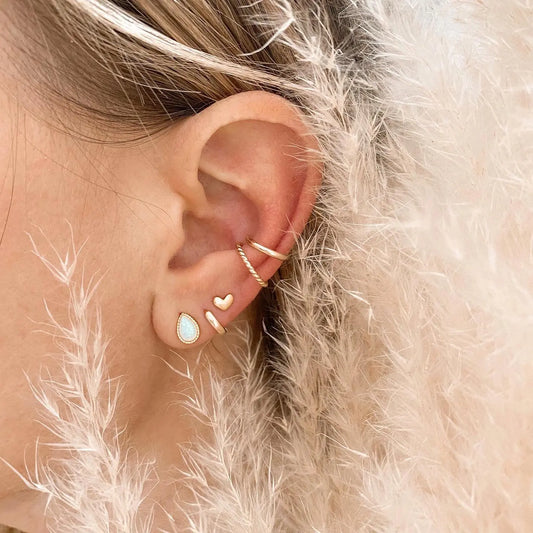 Opal teardrop studs Lise's Pieces
