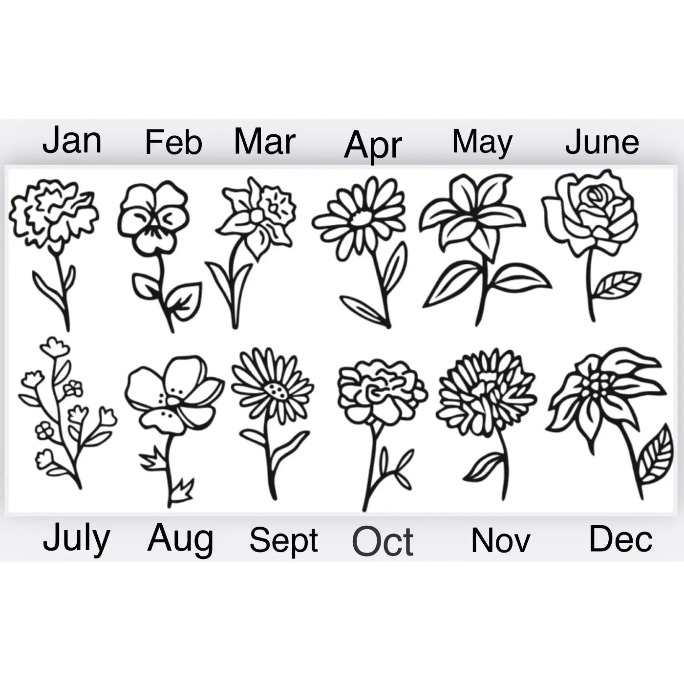 Additional birth month flower disc Lise's Pieces