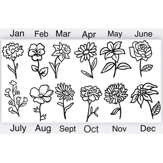 Additional birth month flower disc Lise's Pieces