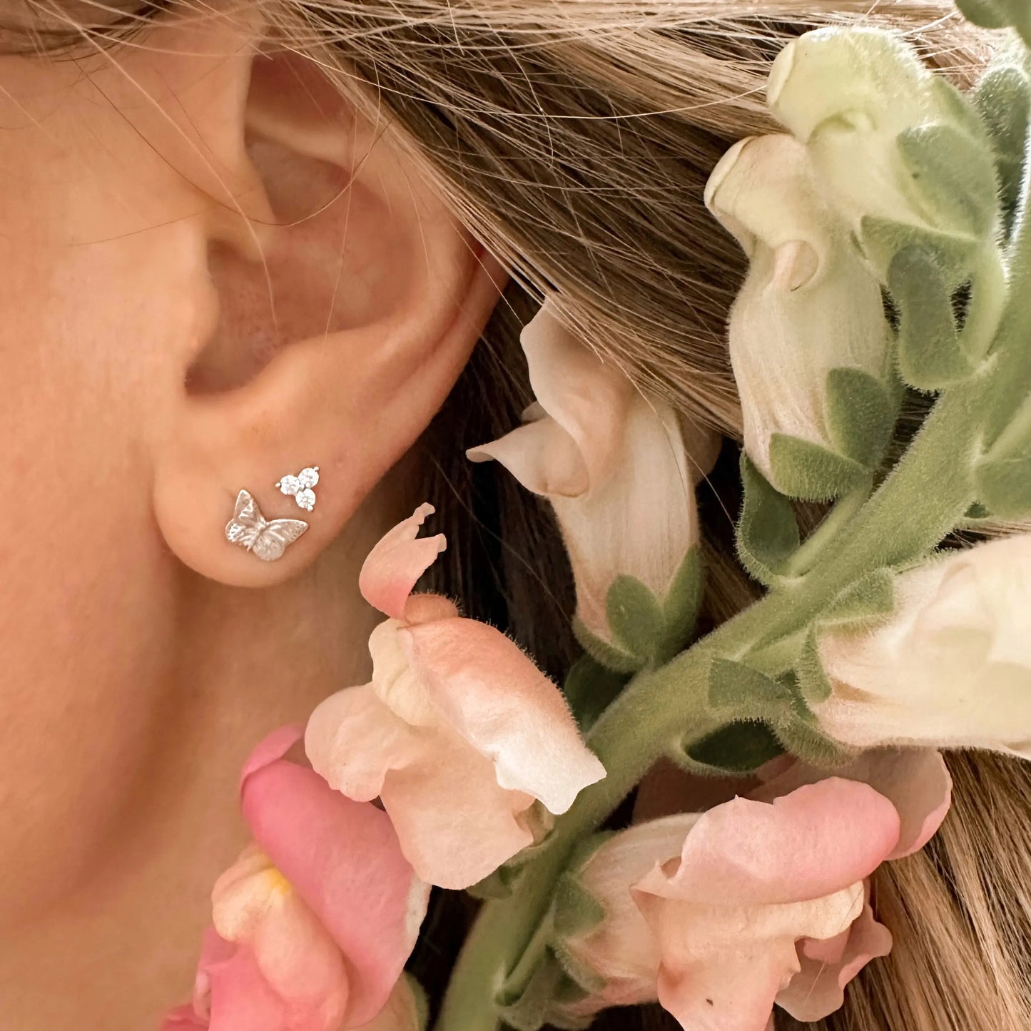 Monarch butterfly studs - silver Lise's Pieces