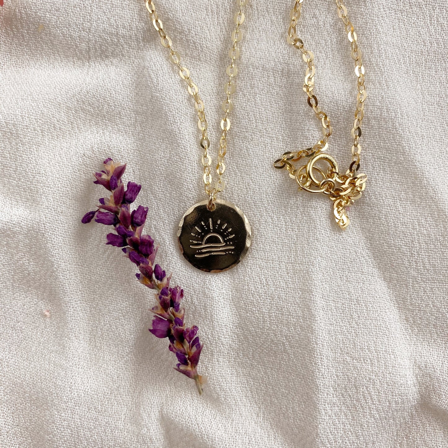 Rising sun necklace