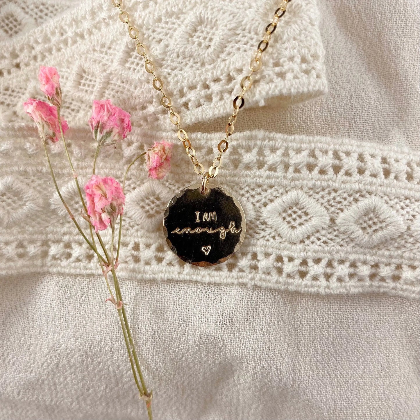 I am enough - gold Lise's Pieces