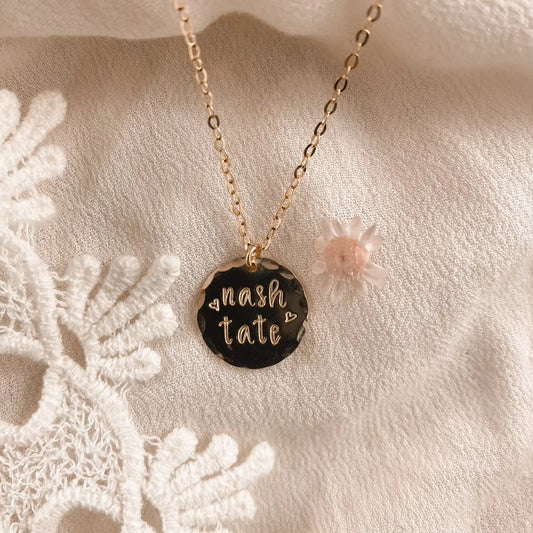 Custom 1-2 line Luna Necklace - gold Lise's Pieces