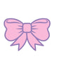 Pink bow screwbacks - Myzie collection